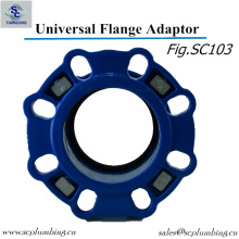 Adaptateur large bride de fonte ductile pour tuyau PE